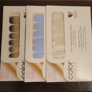 3 Color Street Polish Strip Sets